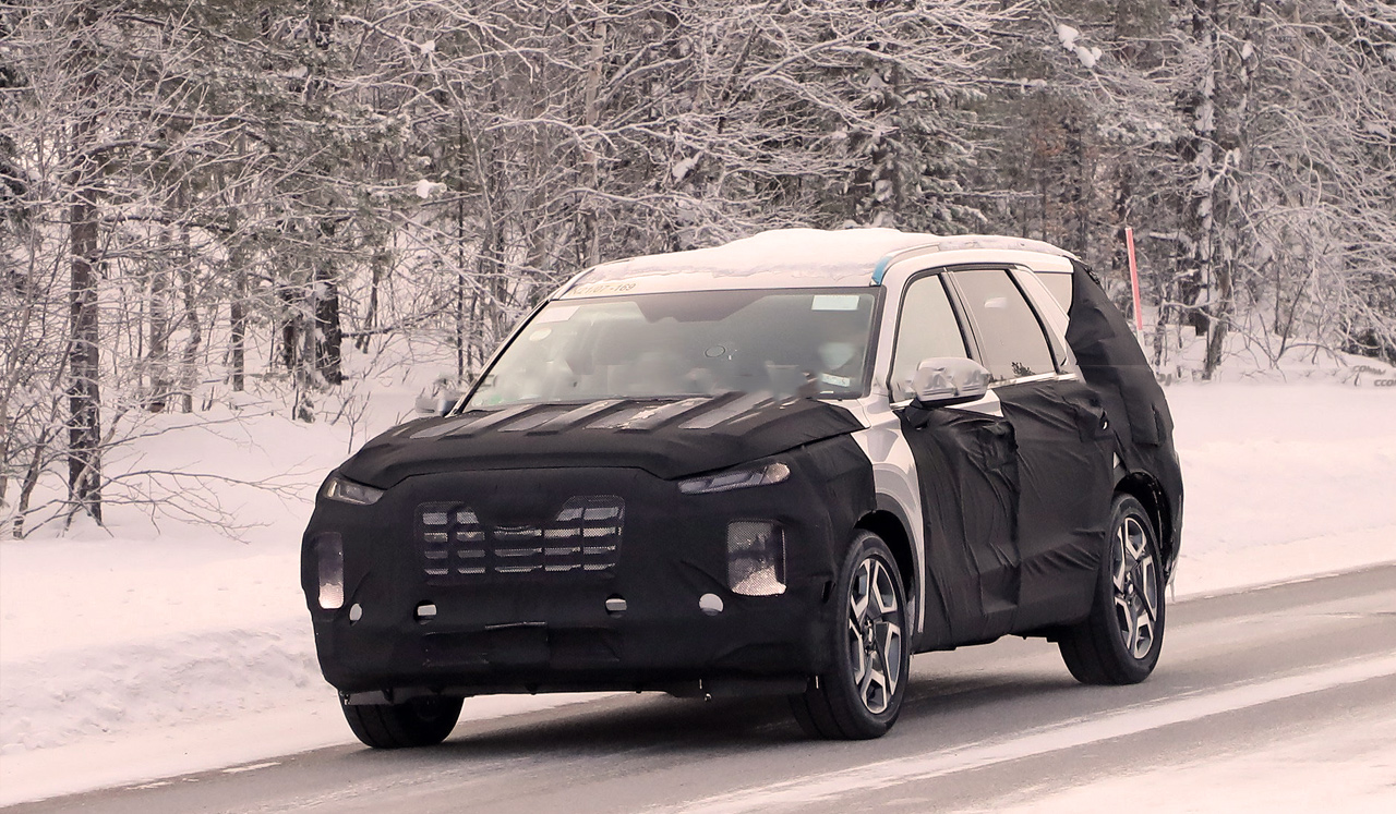 Hyundai Palisade проходит испытания холодом - Колумб Трейд