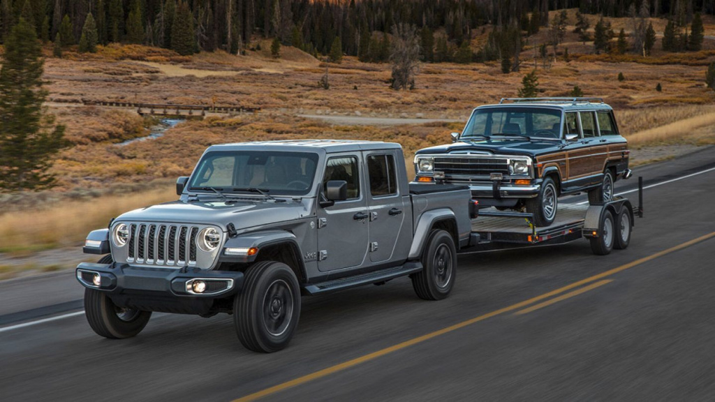 Автомобиль Jeep Gladiator прицеп Колумб Трейд
